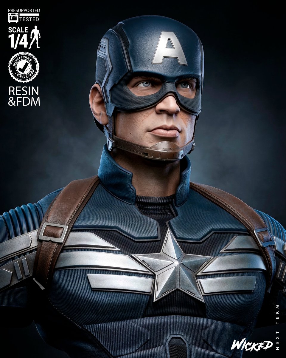 Marvel Captain America Winter Soldier Portrait Bust - Image 2