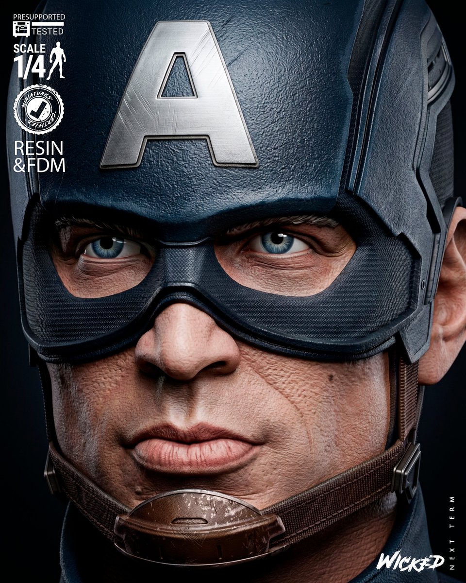 Marvel Captain America Winter Soldier Portrait Bust - Image 3