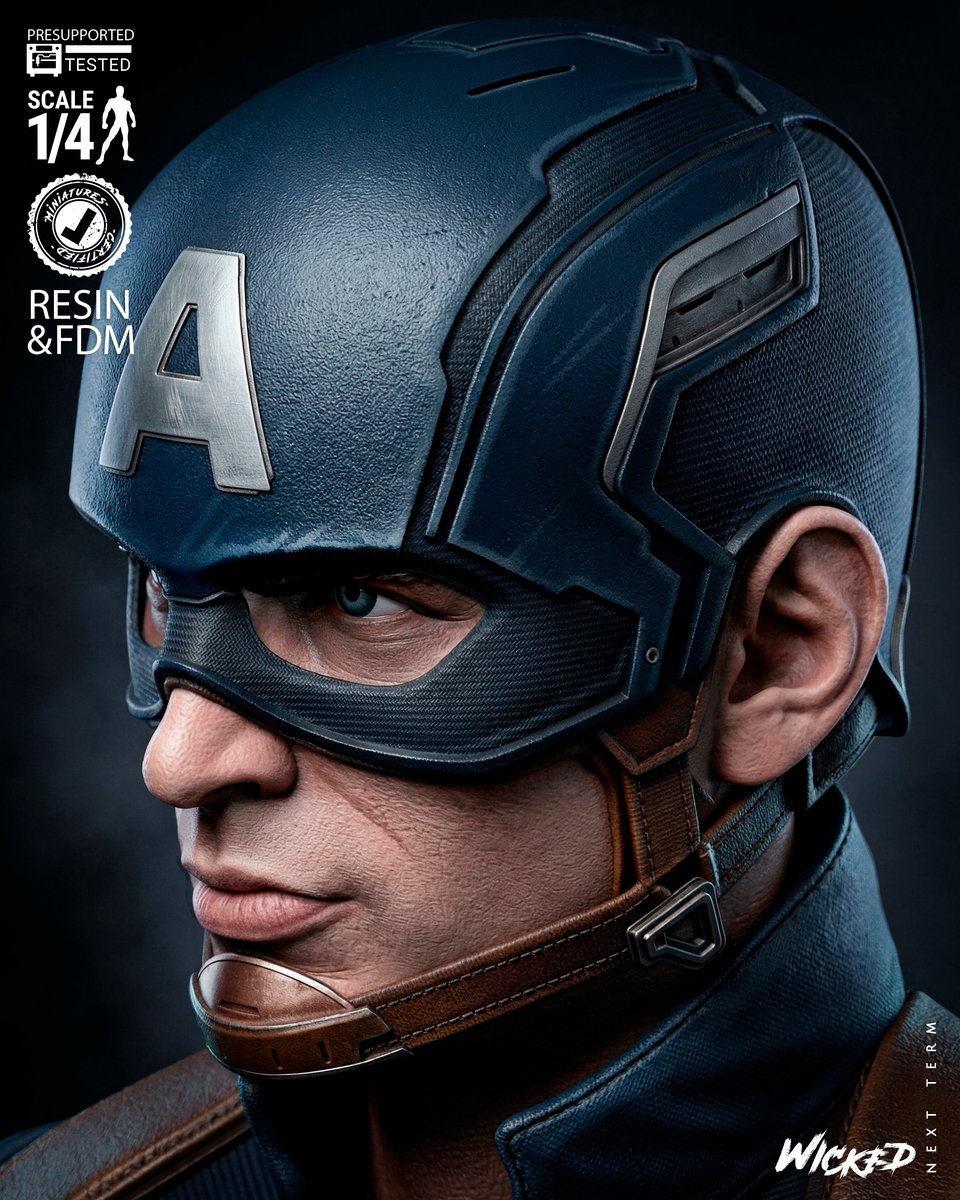 Marvel Captain America Winter Soldier Portrait Bust - Image 5