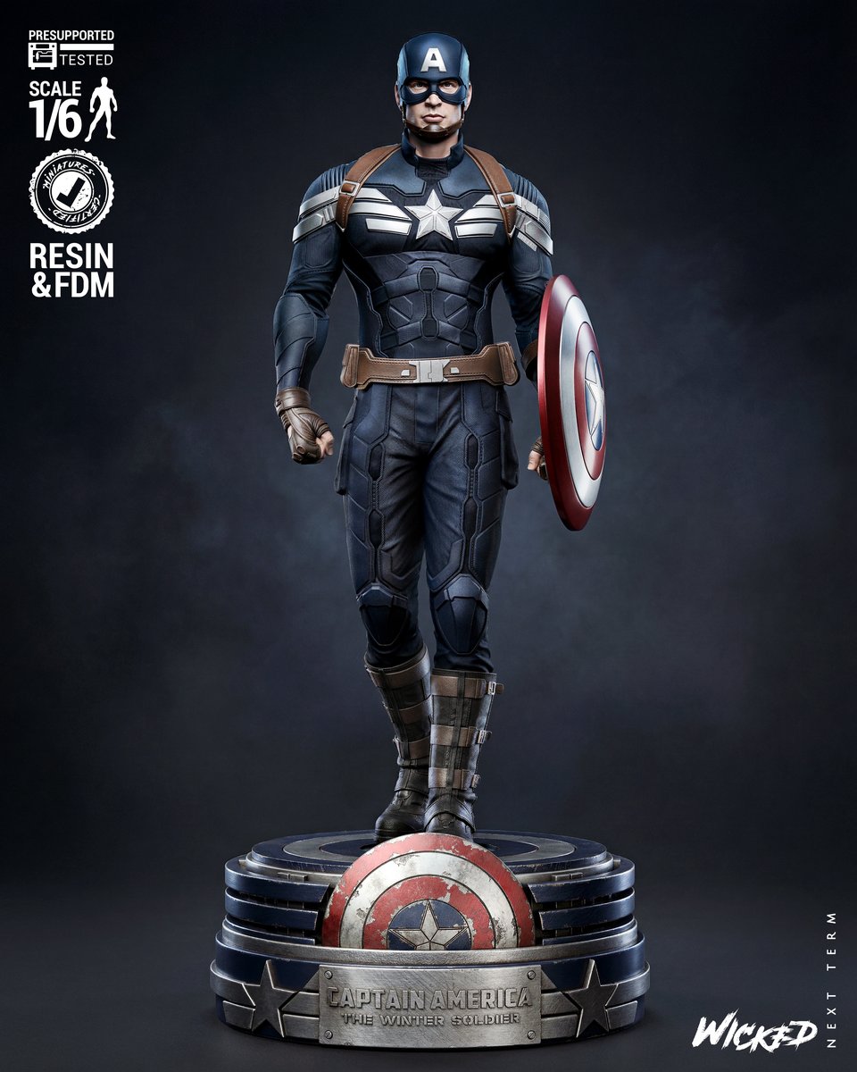 Marvel February 2026 Term Captain America Winter Soldier Sculpture