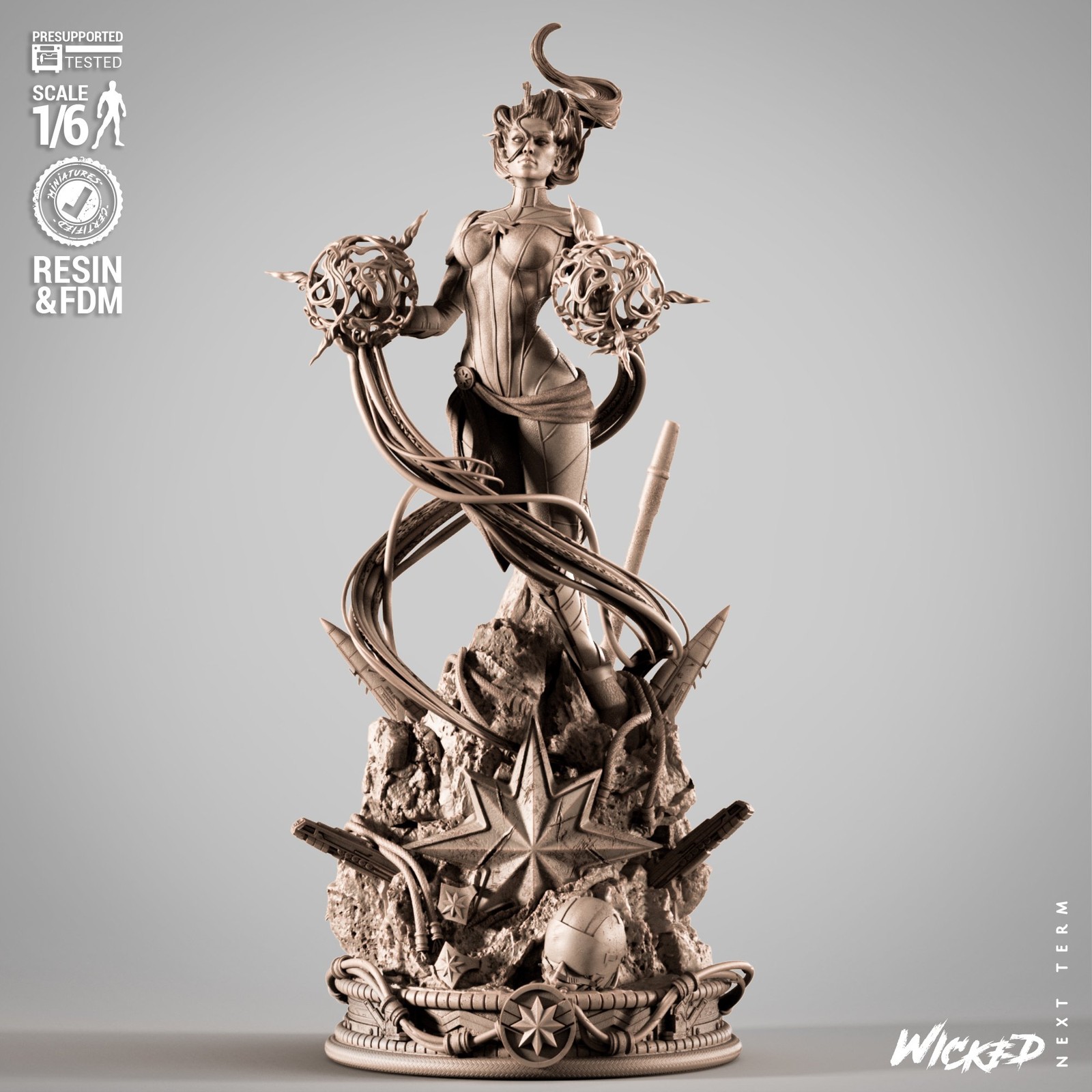 Marvel Captain Marvel 2025 Sculpture