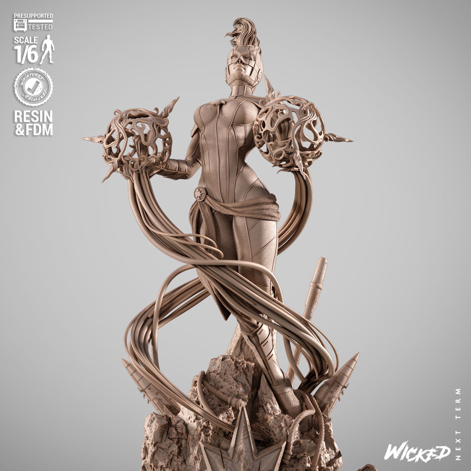 Marvel Captain Marvel 2025 Sculpture - Image 2