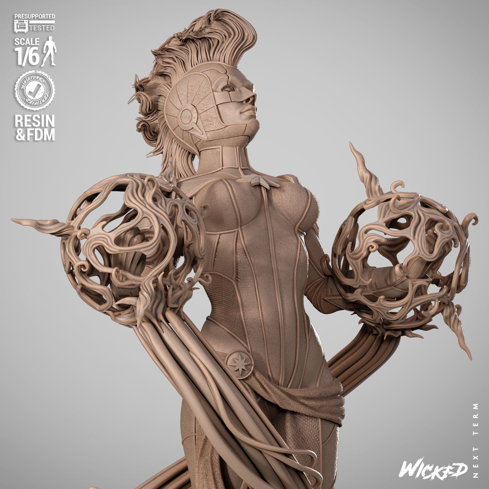 Marvel Captain Marvel 2025 Sculpture - Image 3