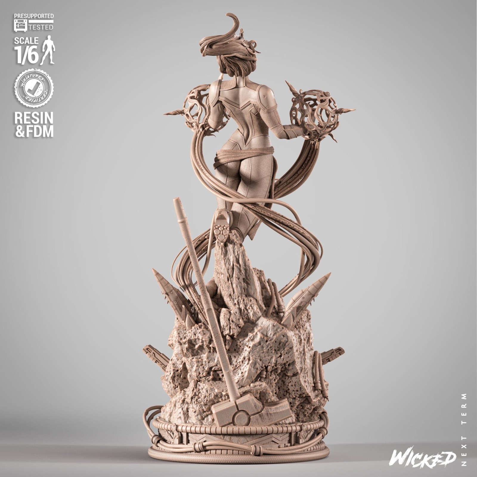 Marvel Captain Marvel 2025 Sculpture - Image 4