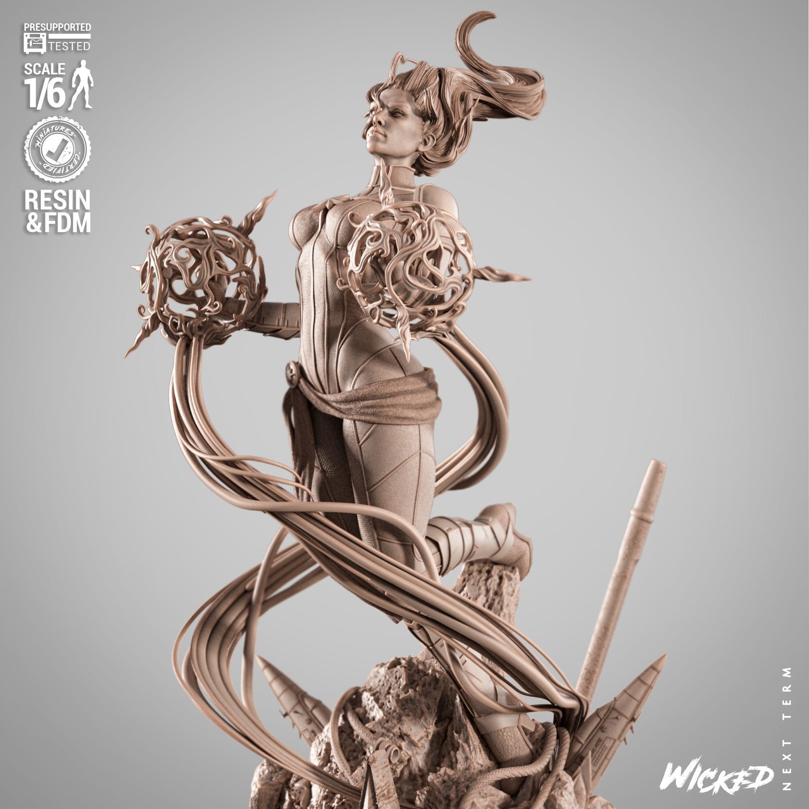 Marvel Captain Marvel 2025 Sculpture - Image 5