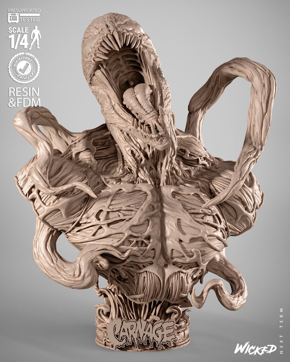 Marvel Carnage 2025 Portrait Bust