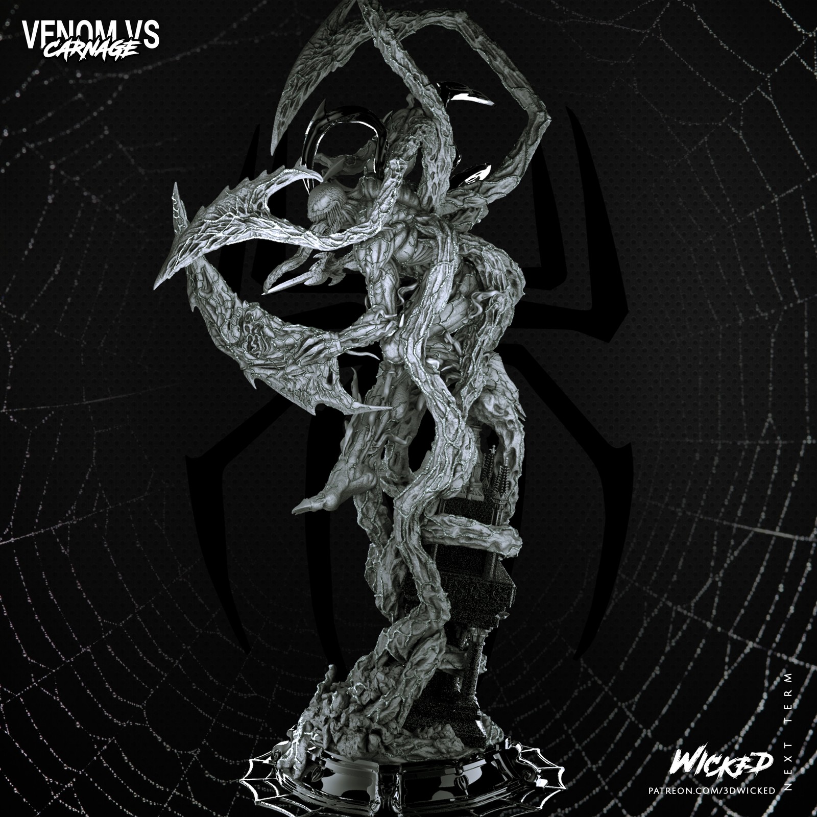 Marvel Carnage Sculpture - Image 3