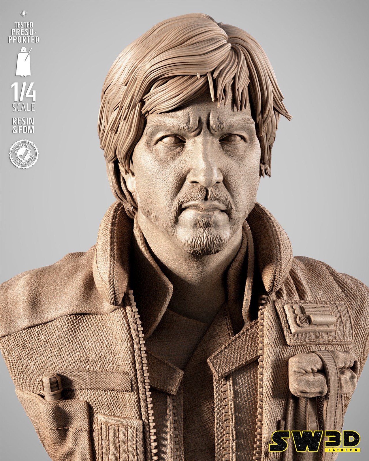 Cassian Andor Portrait Bust - Image 2