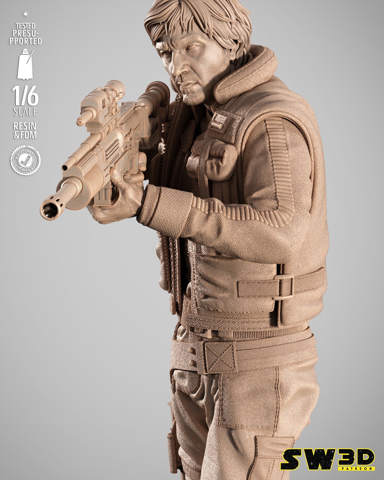 Cassian Andor Sculpture - Image 4