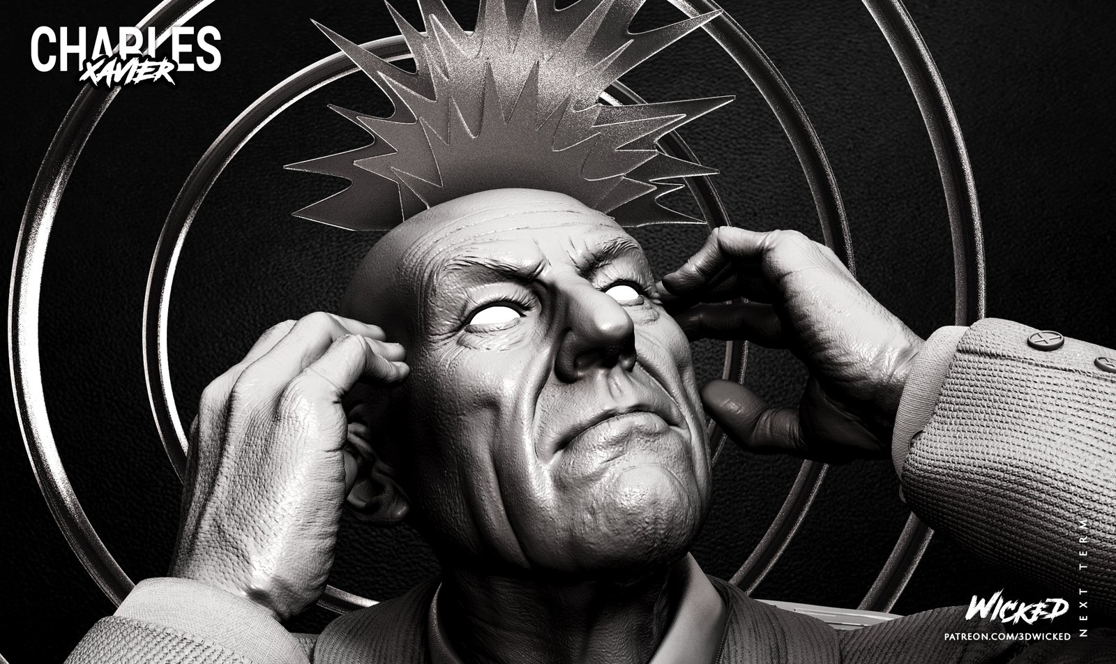 Charles Xavier Bust - Image 4