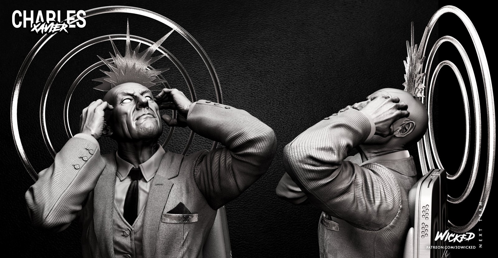 Charles Xavier Bust - Image 5