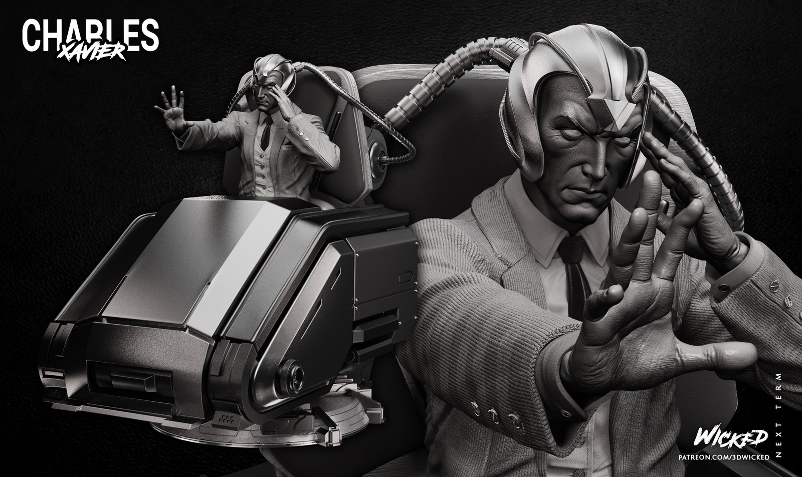 Marvel Charles Xavier Sculpture - Image 2
