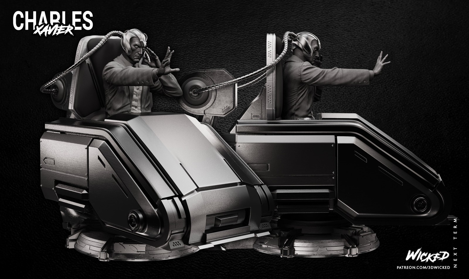 Marvel Charles Xavier Sculpture - Image 3