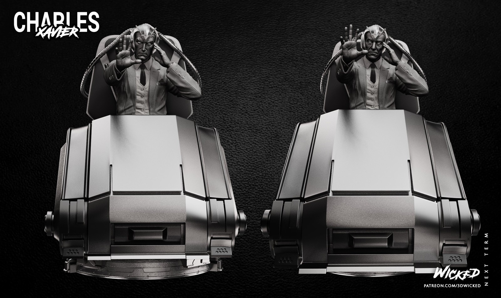 Marvel Charles Xavier Sculpture - Image 4