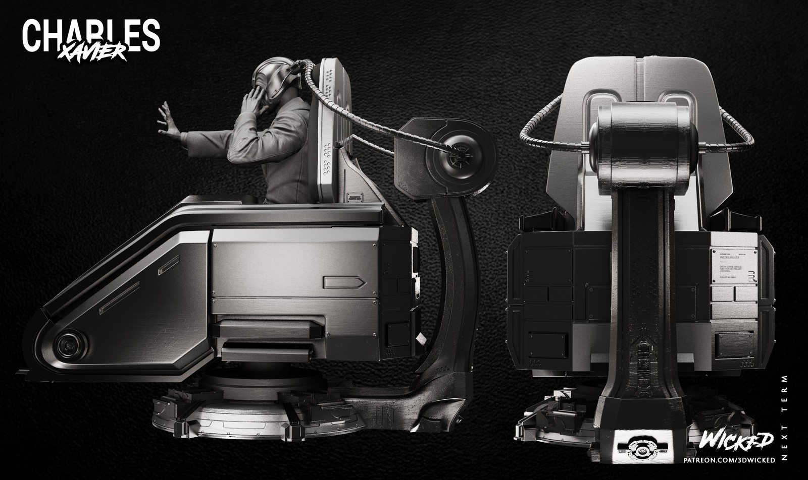 Marvel Charles Xavier Sculpture - Image 5