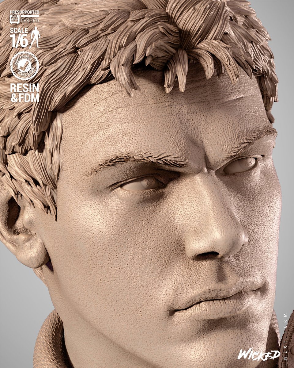 Chris Resident Evil Portrait Bust - Image 5