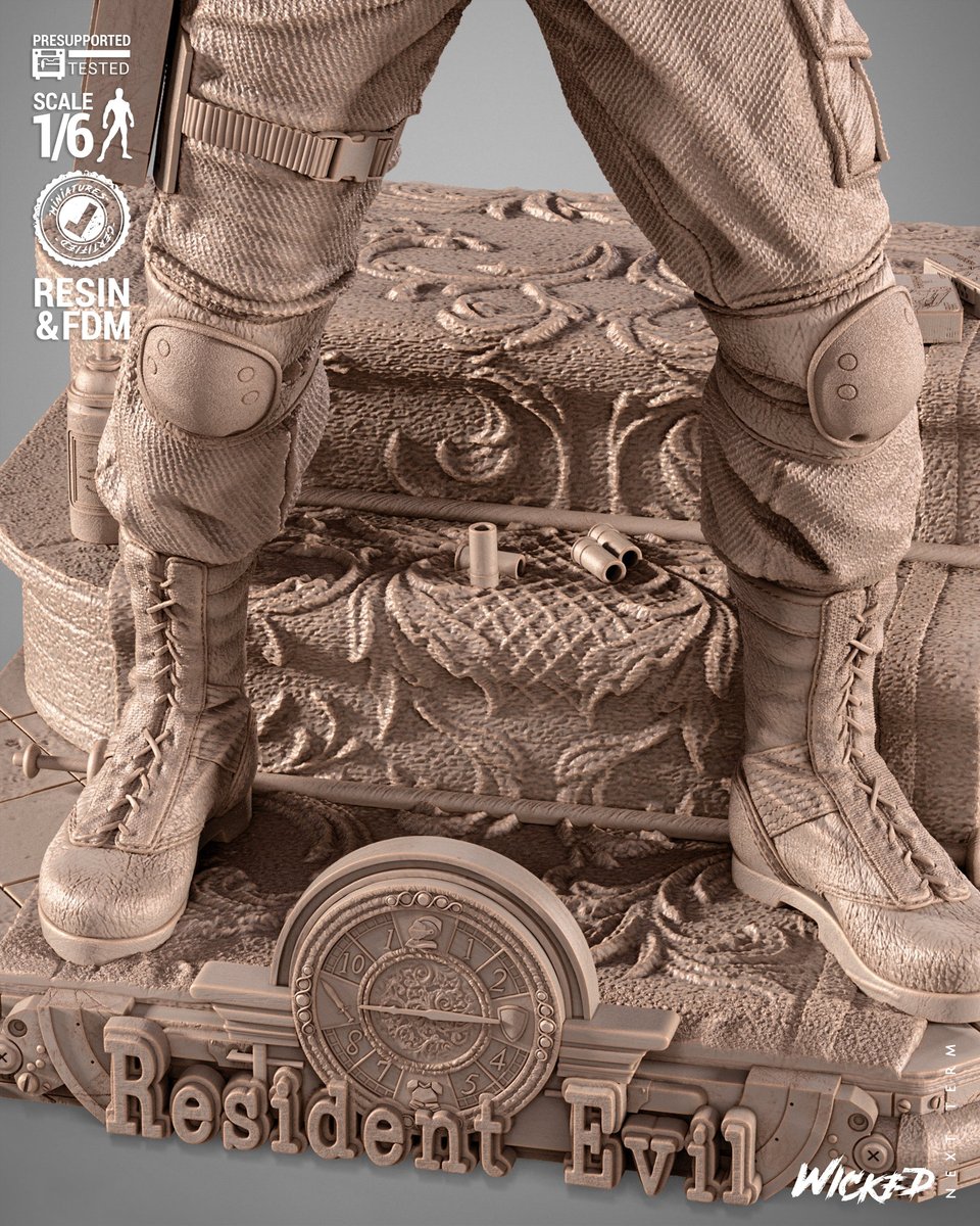 Chris Resident Evil Sculpture - Image 4