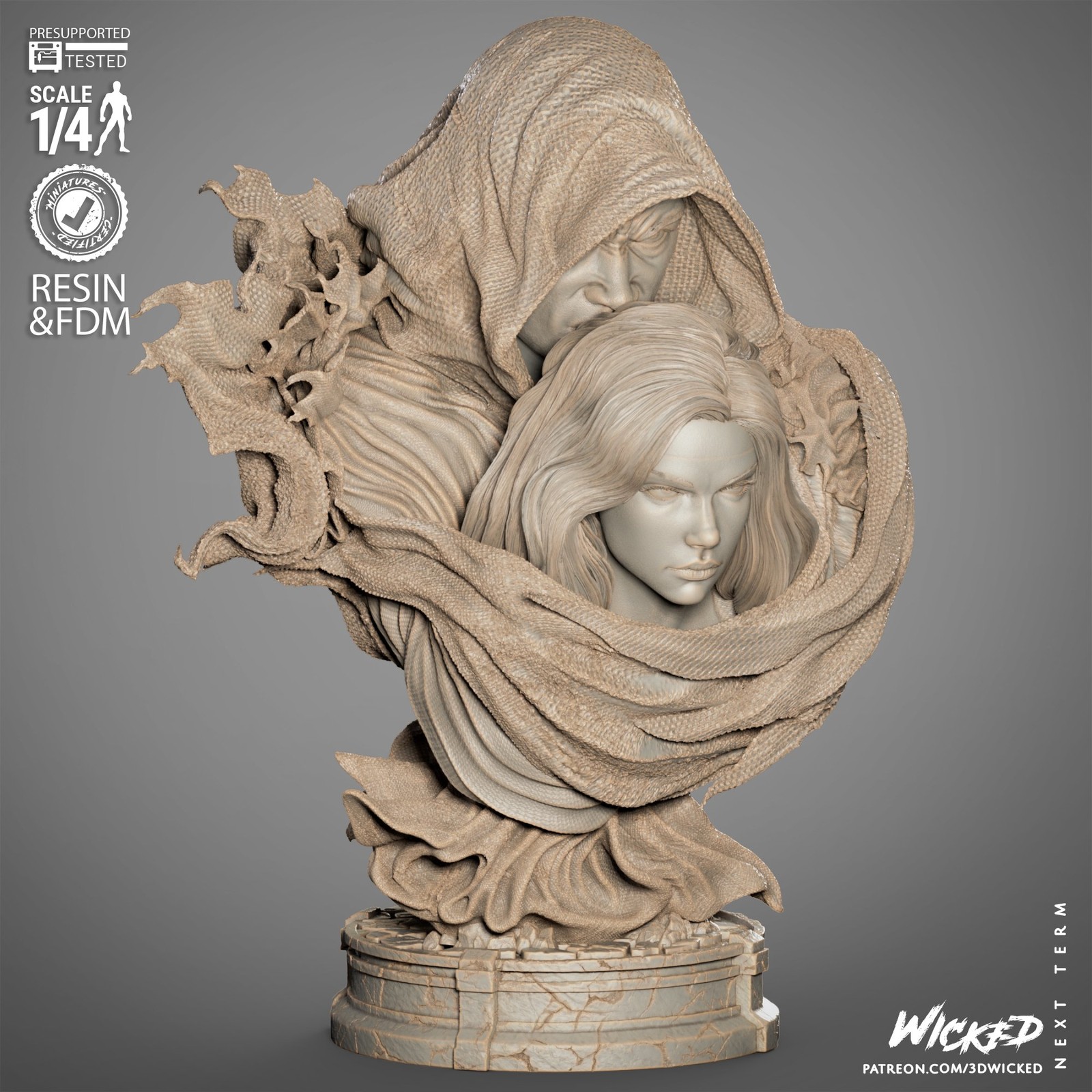 Marvel Cloak and Dagger Portrait Bust - Image 5