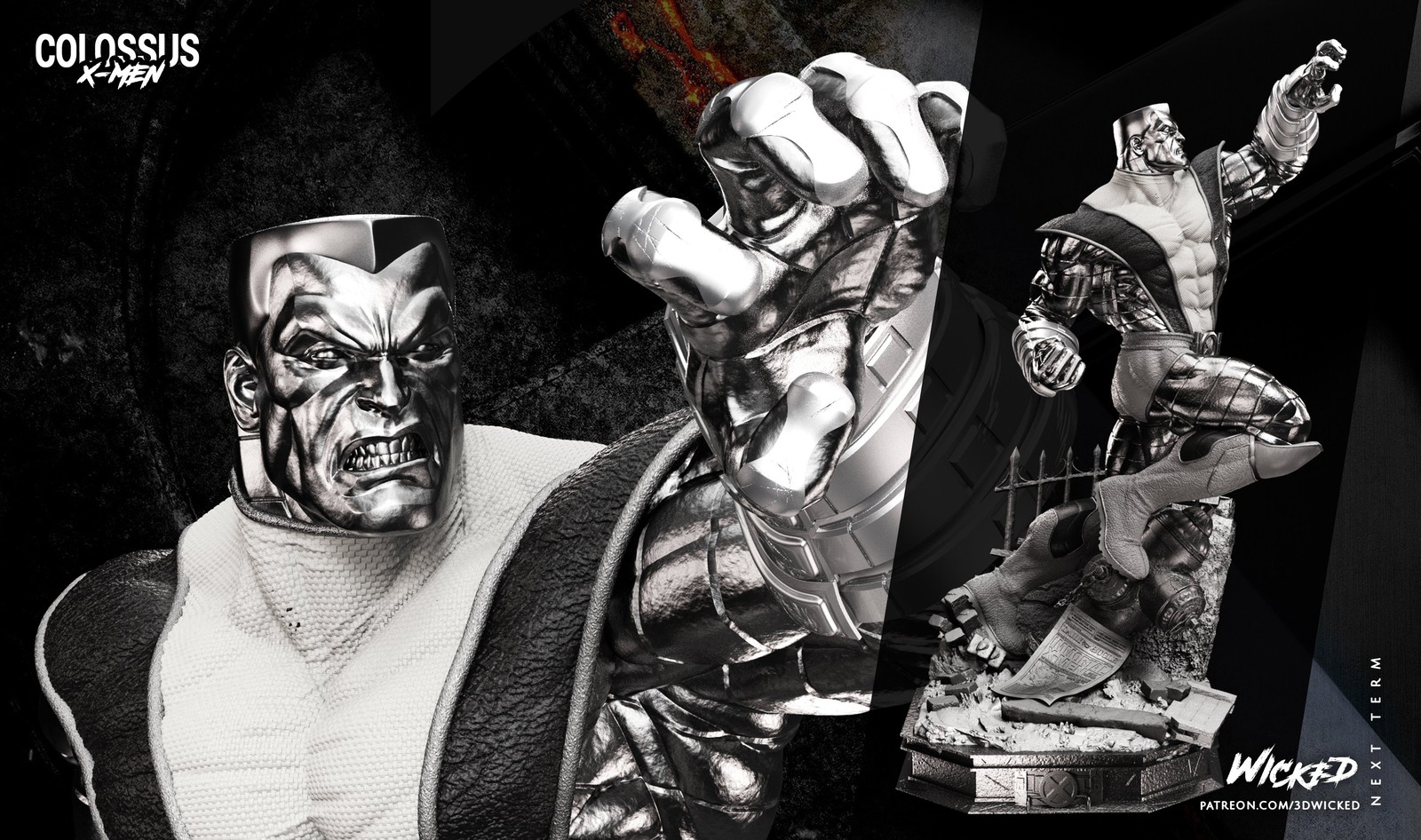 Marvel Colossus Sculpture