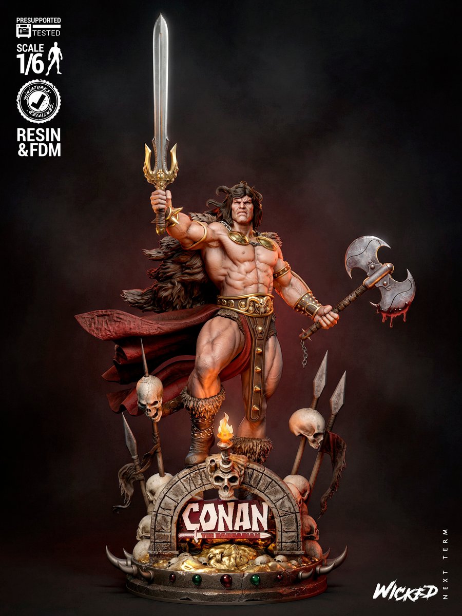 Marvel Conan The Barbarian Sculpture - Image 2