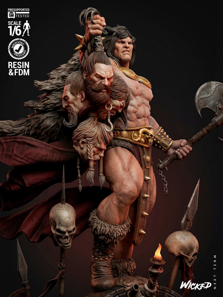 Marvel Conan The Barbarian Sculpture - Image 4