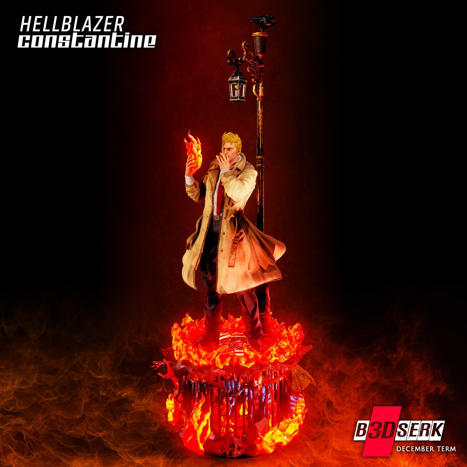 HellBlazer - Constantine 3D Sculpture