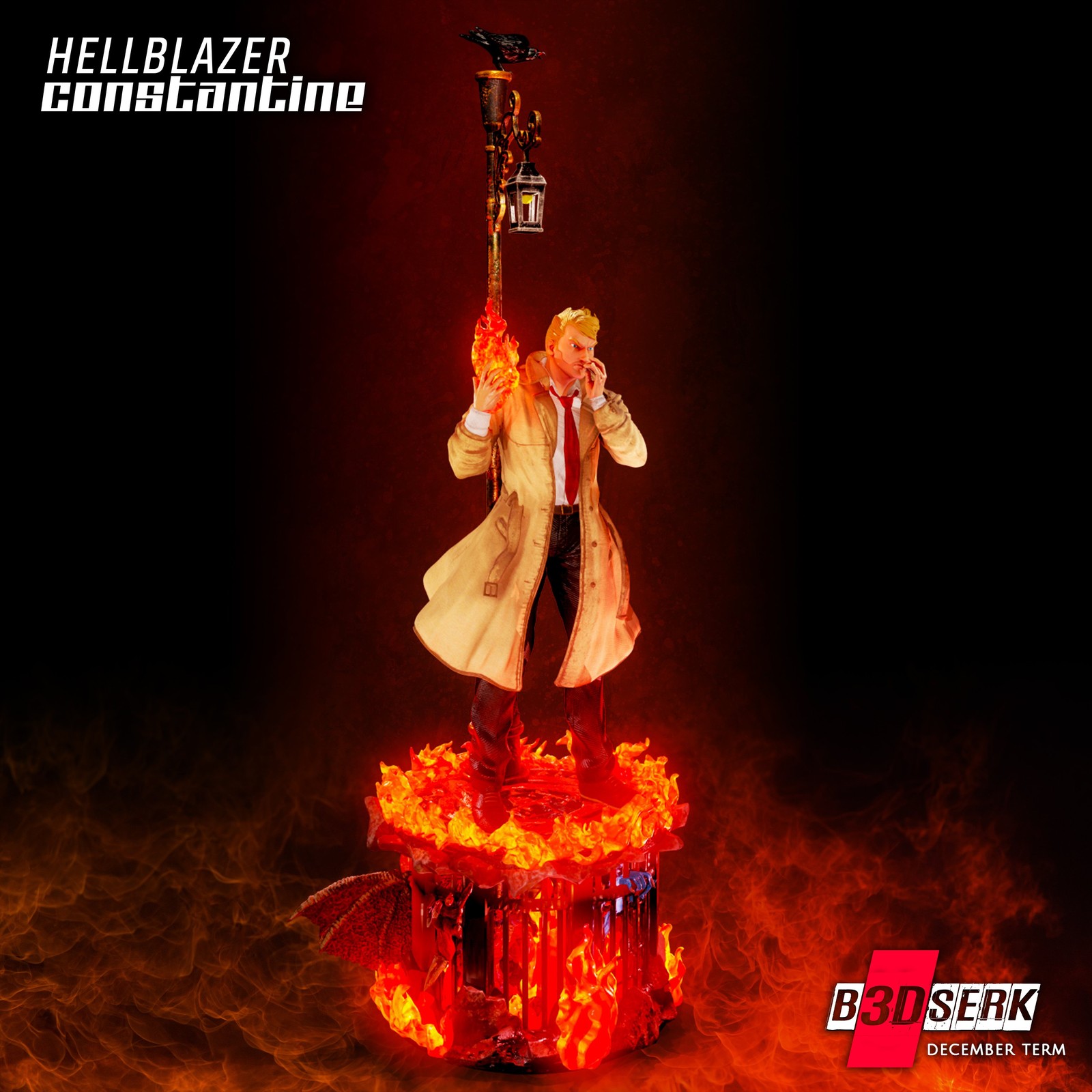 HellBlazer - Constantine 3D Sculpture - Image 3