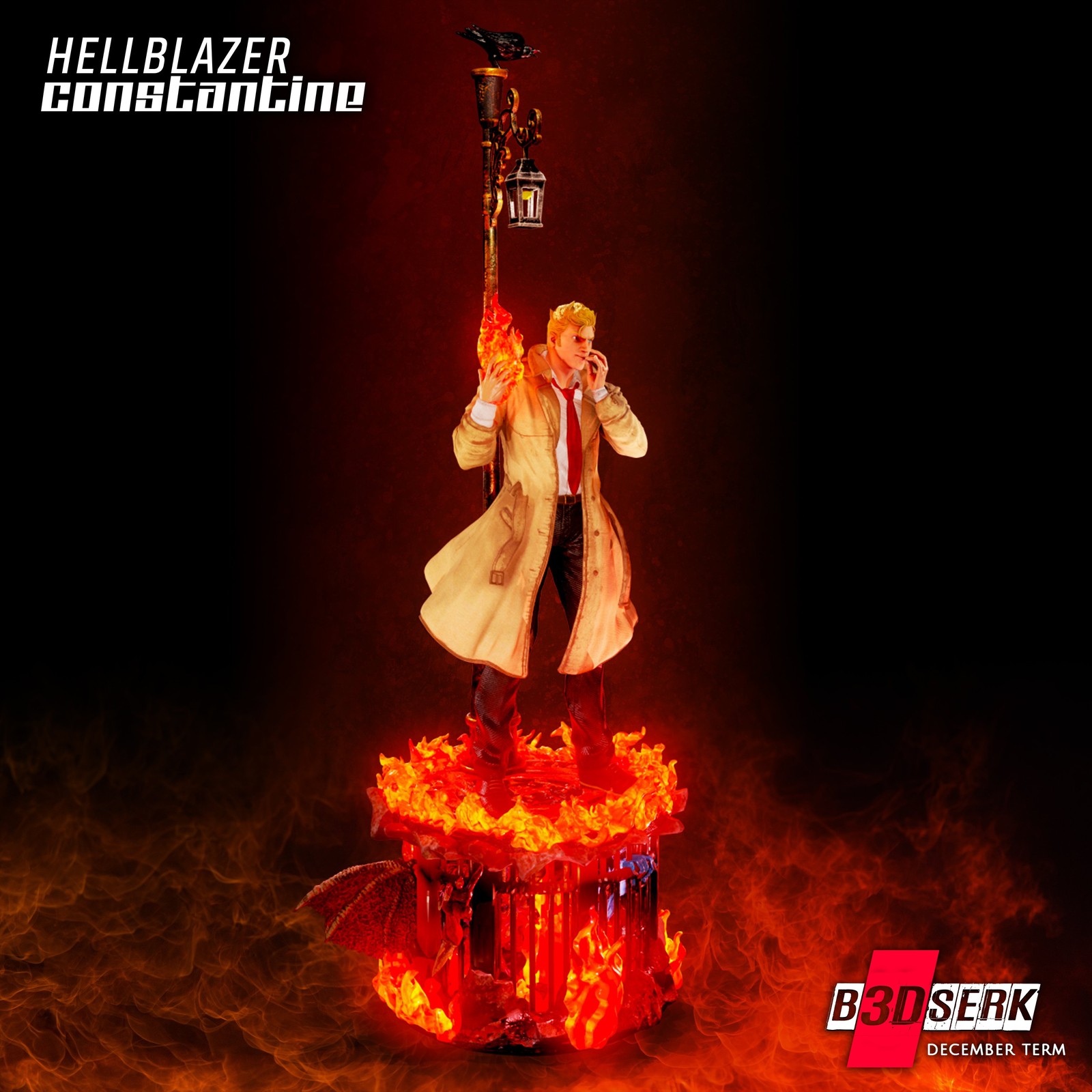 HellBlazer - Constantine 3D Sculpture - Image 4