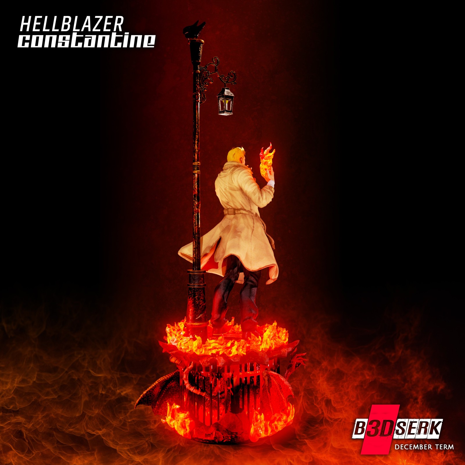 HellBlazer - Constantine 3D Sculpture - Image 5