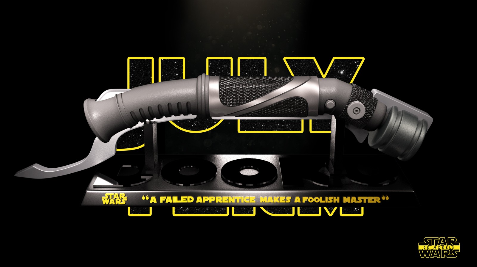 Count Dooku Lightsaber Sculpture