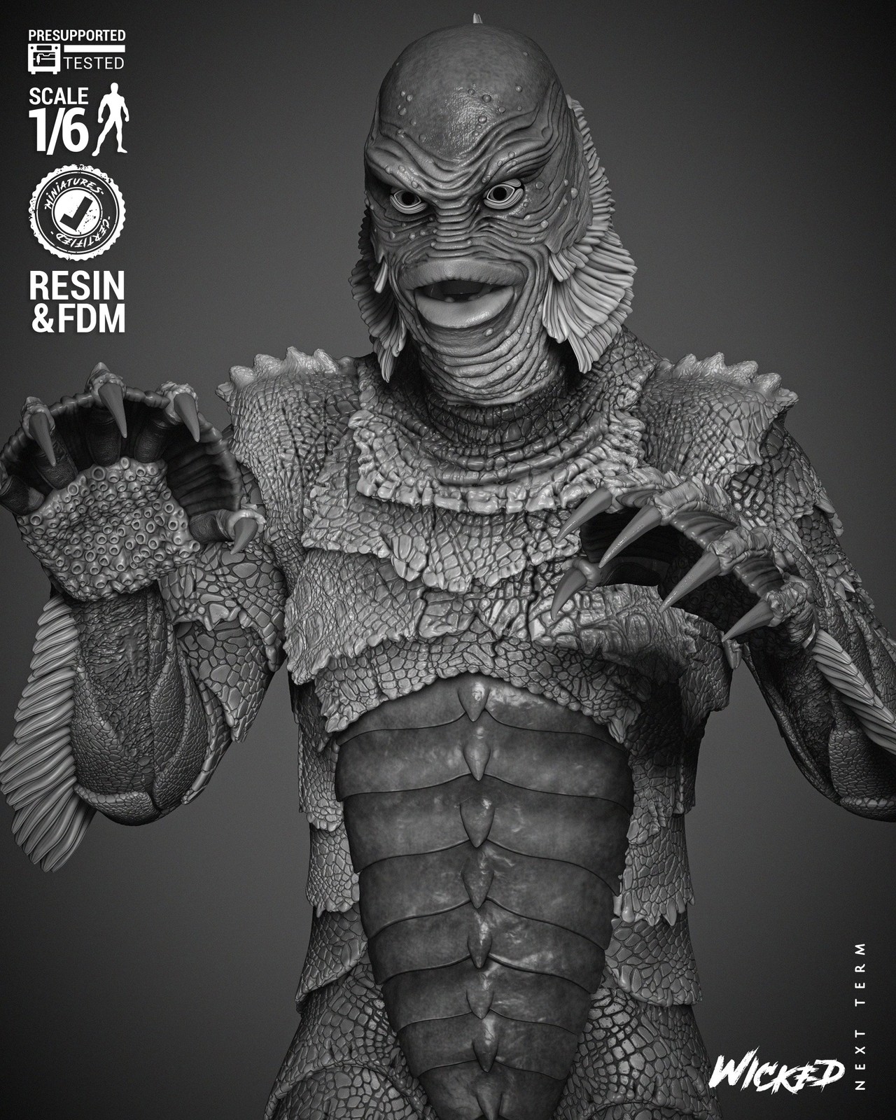 Creature of the Black Lagoon Sculpture - Image 4