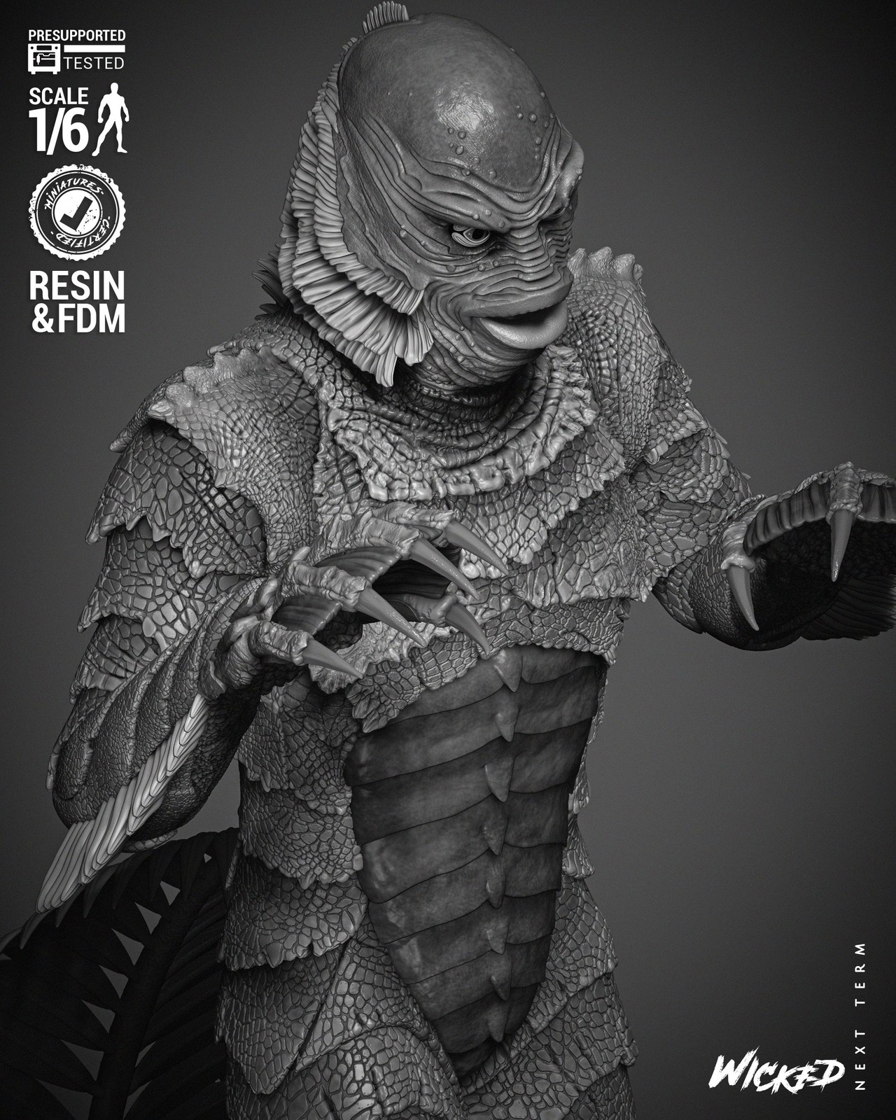 Creature of the Black Lagoon Sculpture - Image 5