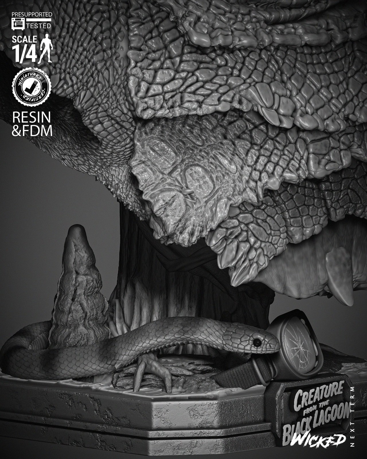 Creature of the Black Lagoon Portrait Bust - Image 5