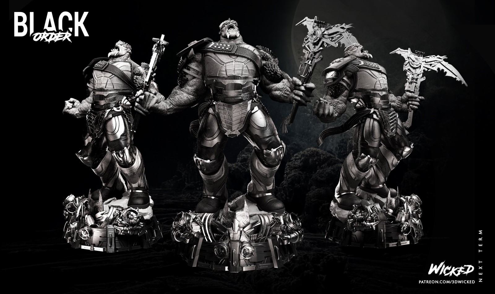 Marvel Cull Obsidian Sculpture - Image 2