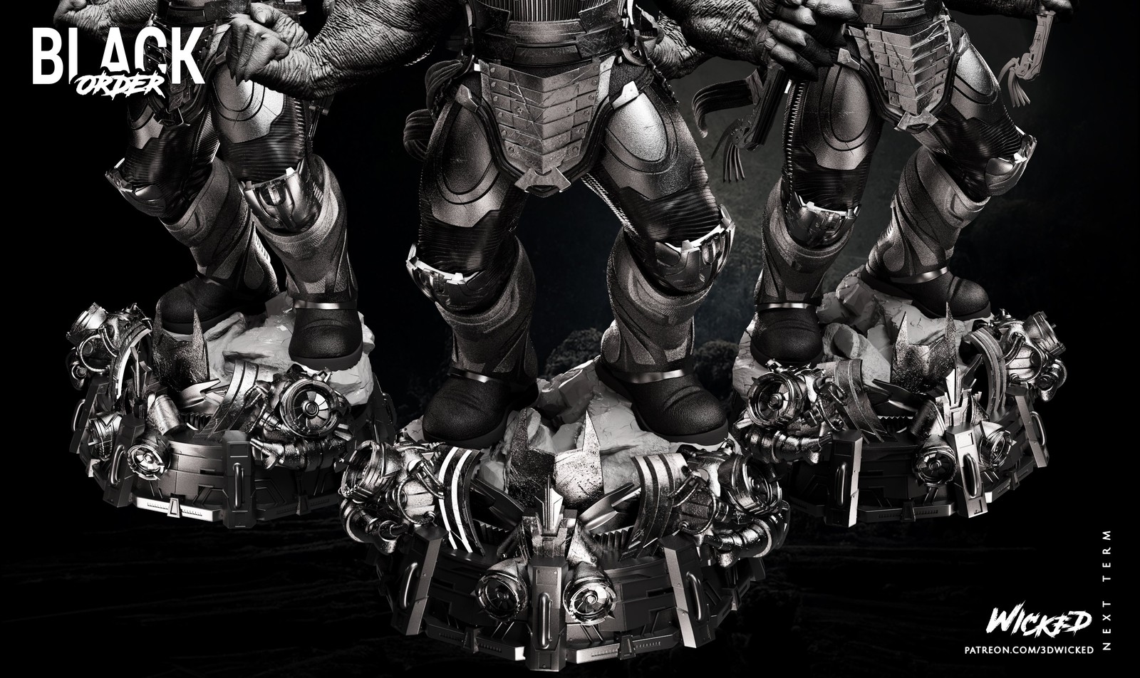 Marvel Cull Obsidian Sculpture - Image 4