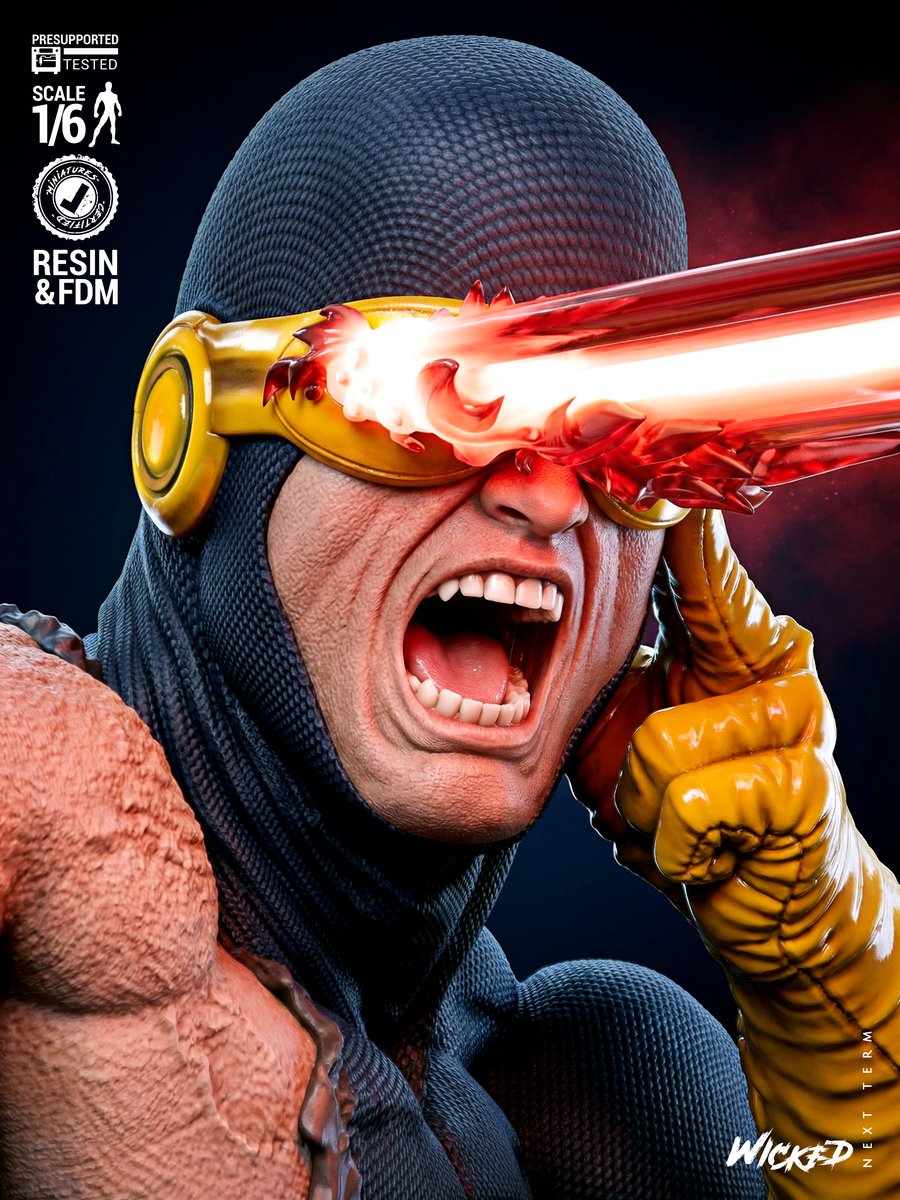 Marvel Cyclops Sculpture - Image 3