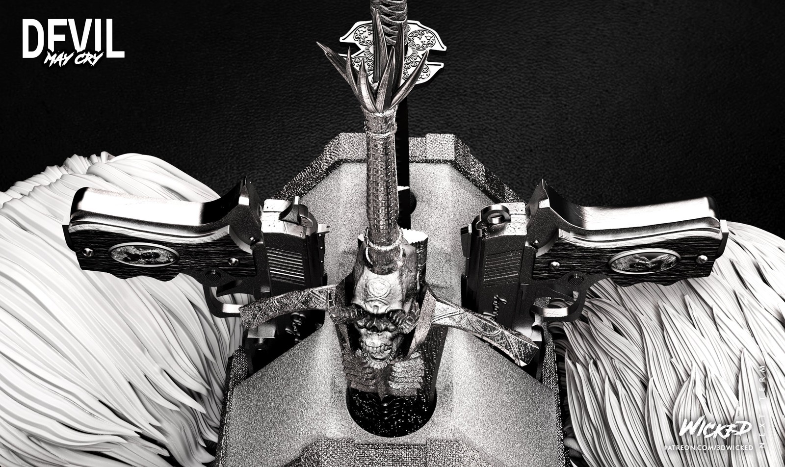 Video Games Dante and Vergil Weapon Box and Heads - Image 4