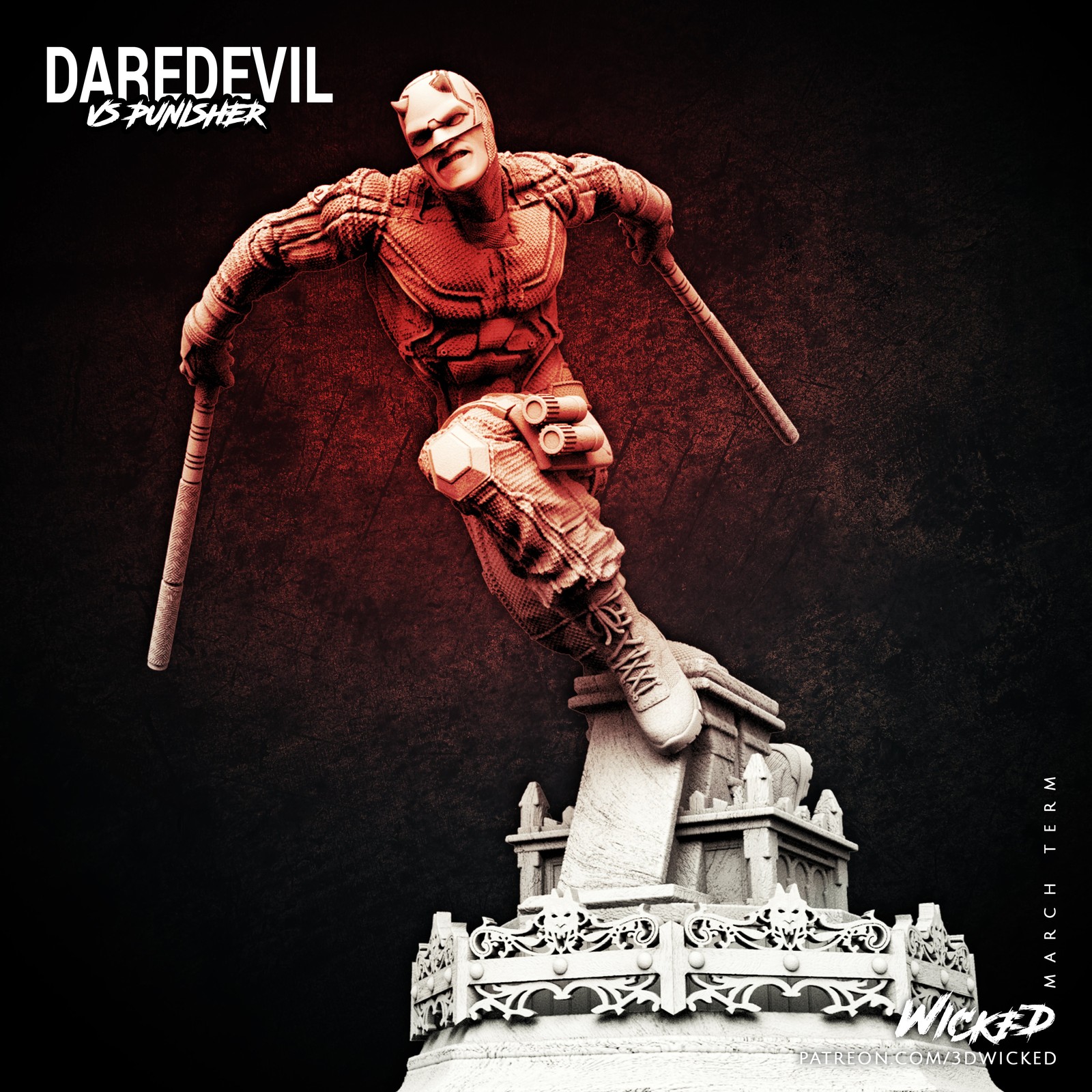 Marvel Netflix Daredevil Sculpture