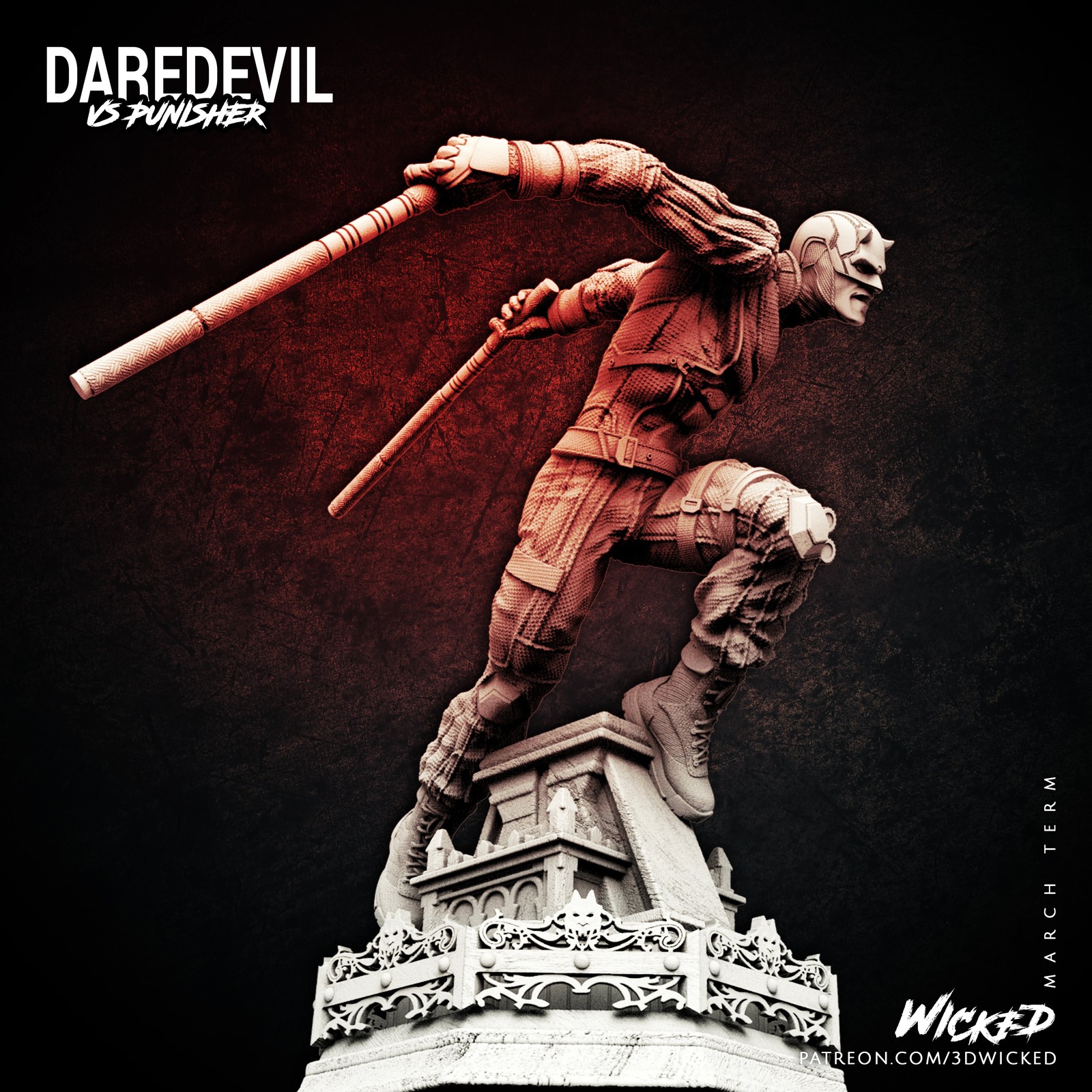 Marvel Netflix Daredevil Sculpture - Image 2