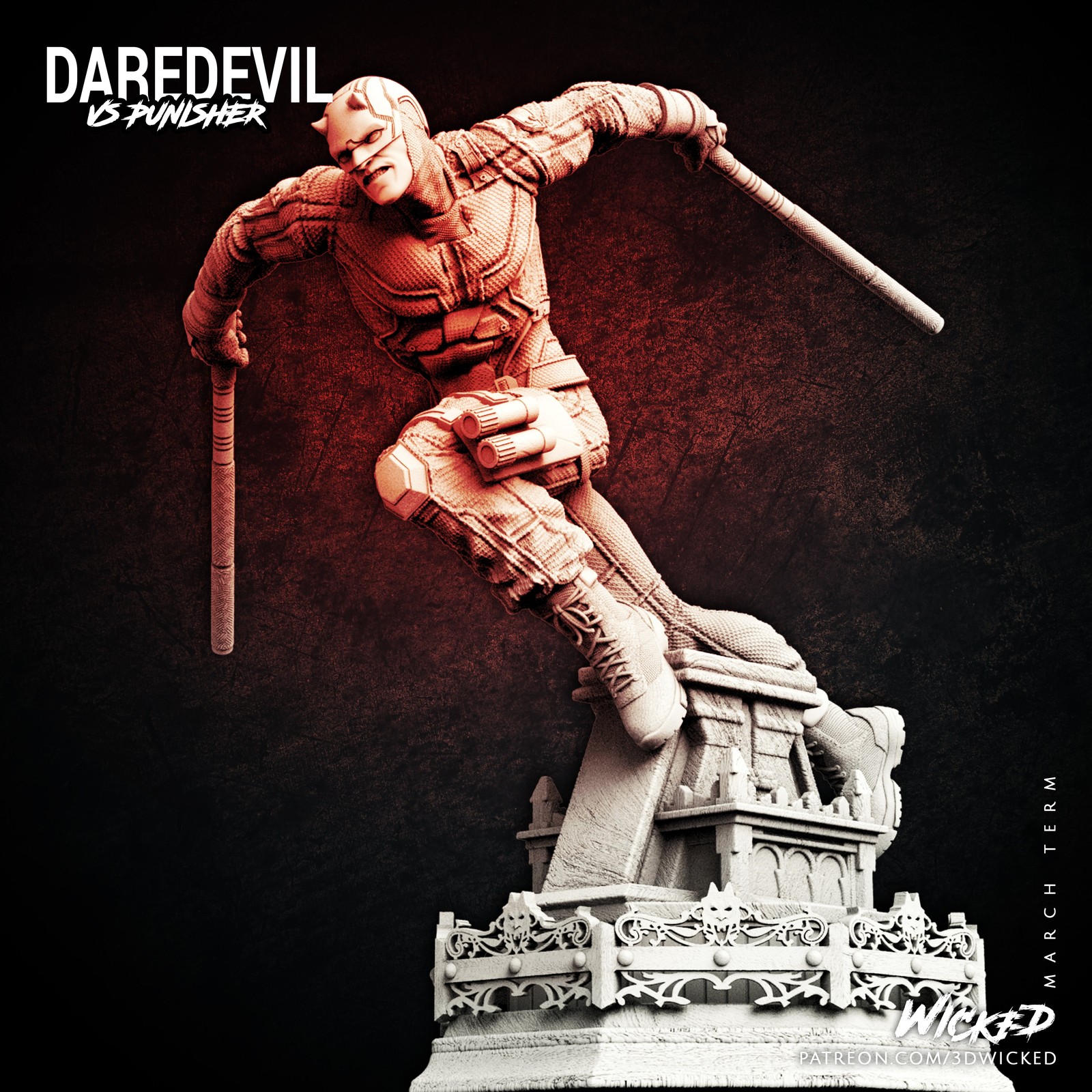 Marvel Netflix Daredevil Sculpture - Image 3
