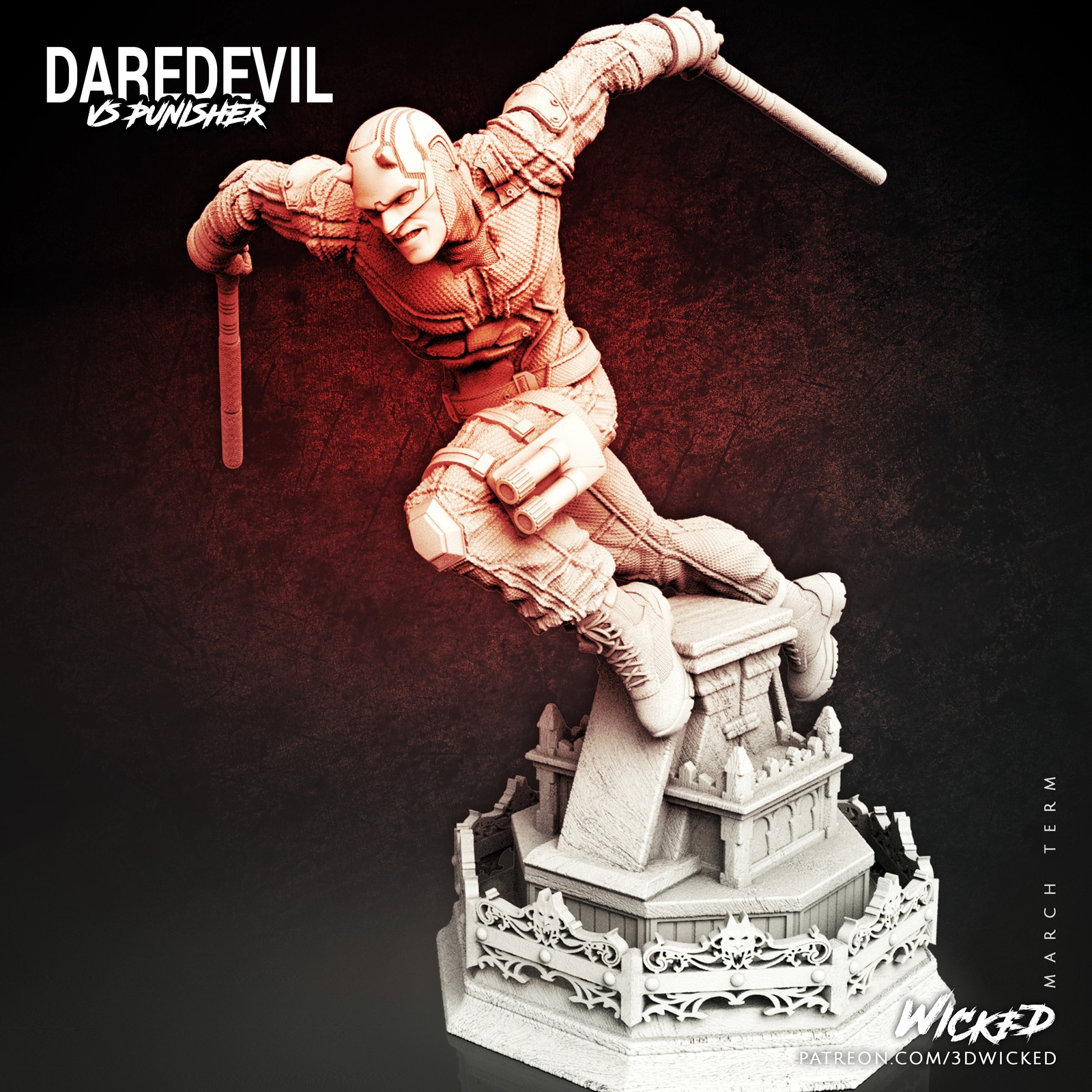 Marvel Netflix Daredevil Sculpture - Image 4