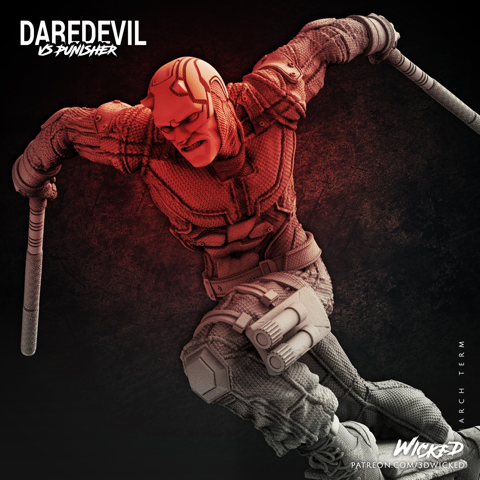 Marvel Netflix Daredevil Sculpture - Image 5