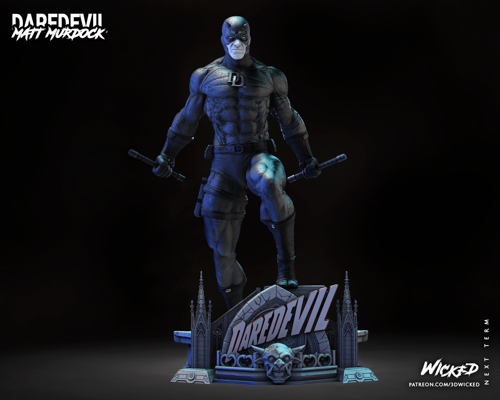 Marvel Daredevil Sculpture - Image 2