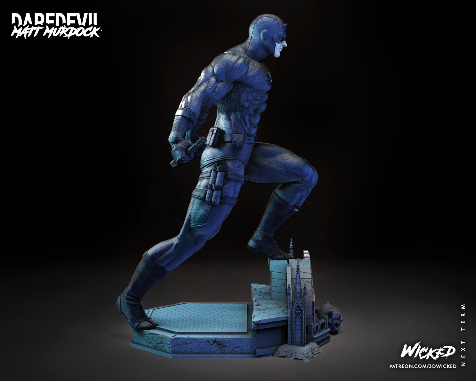 Marvel Daredevil Sculpture - Image 3