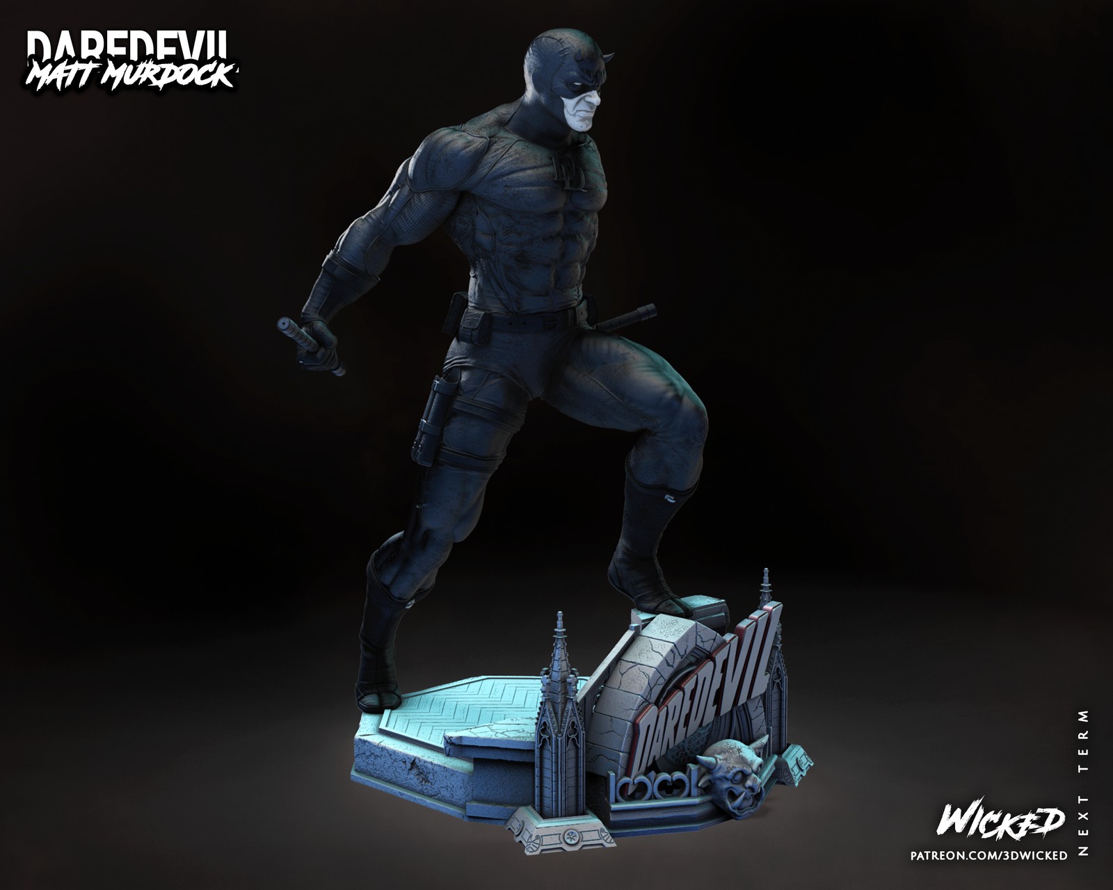 Marvel Daredevil Sculpture - Image 4