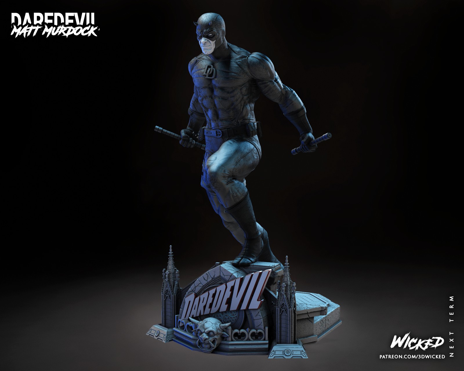 Marvel Daredevil Sculpture - Image 5