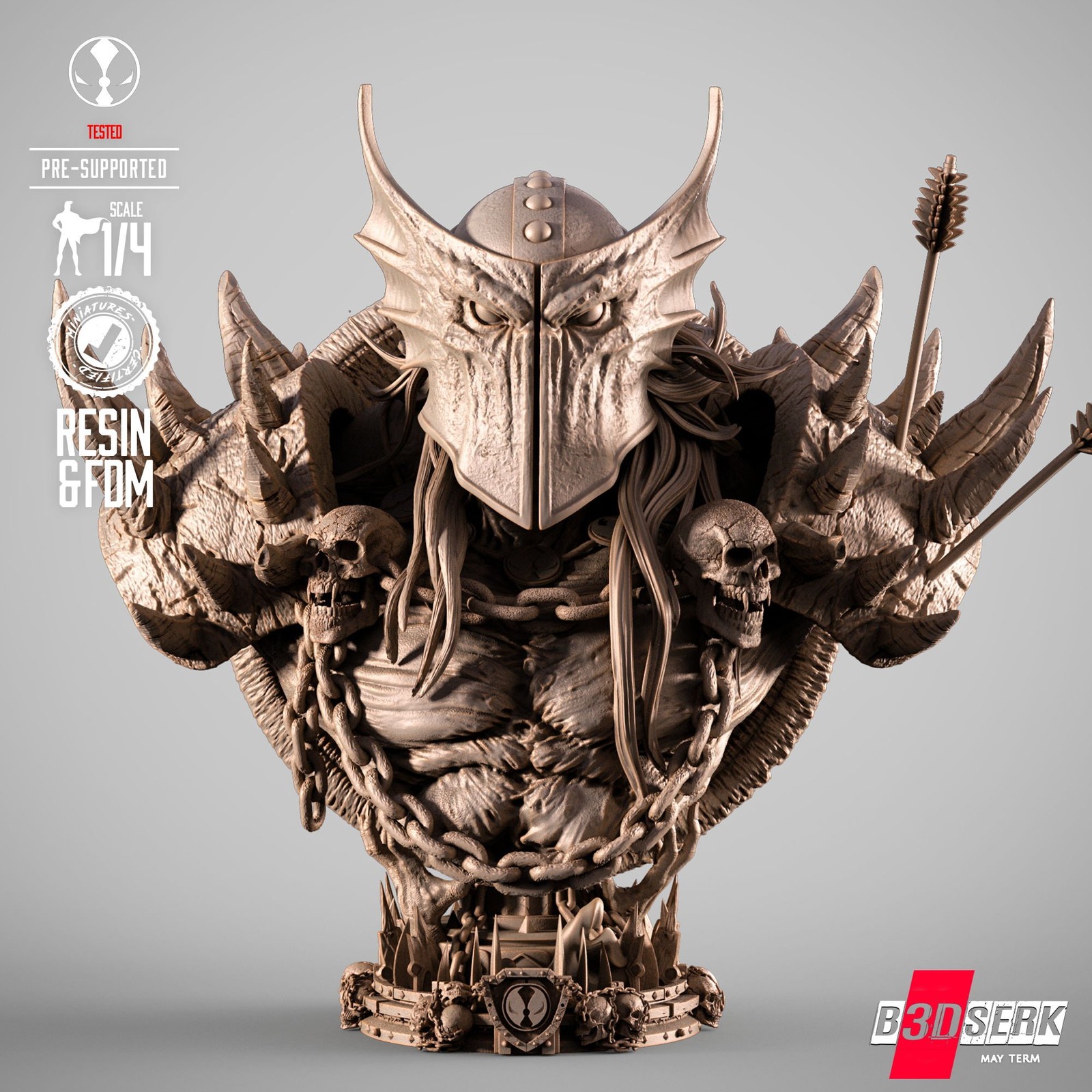 Dark Ages Spawn Portrait Bust