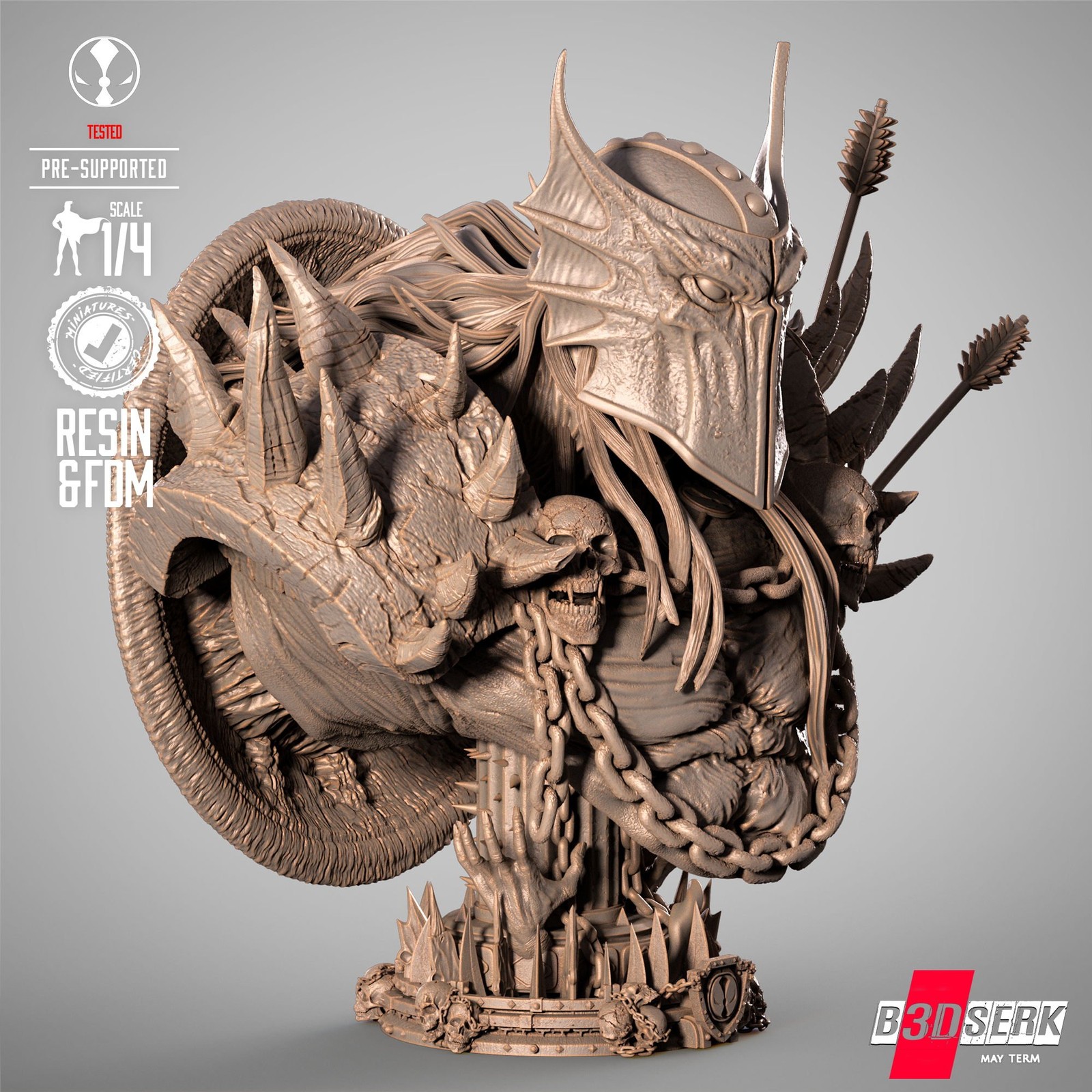 Dark Ages Spawn Portrait Bust - Image 2