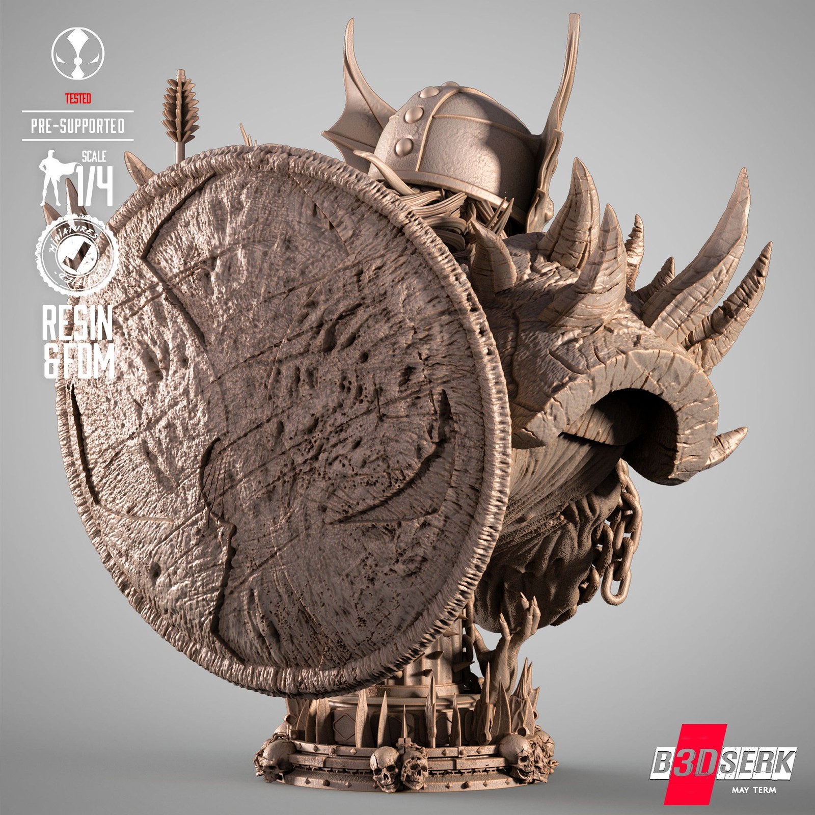 Dark Ages Spawn Portrait Bust - Image 3