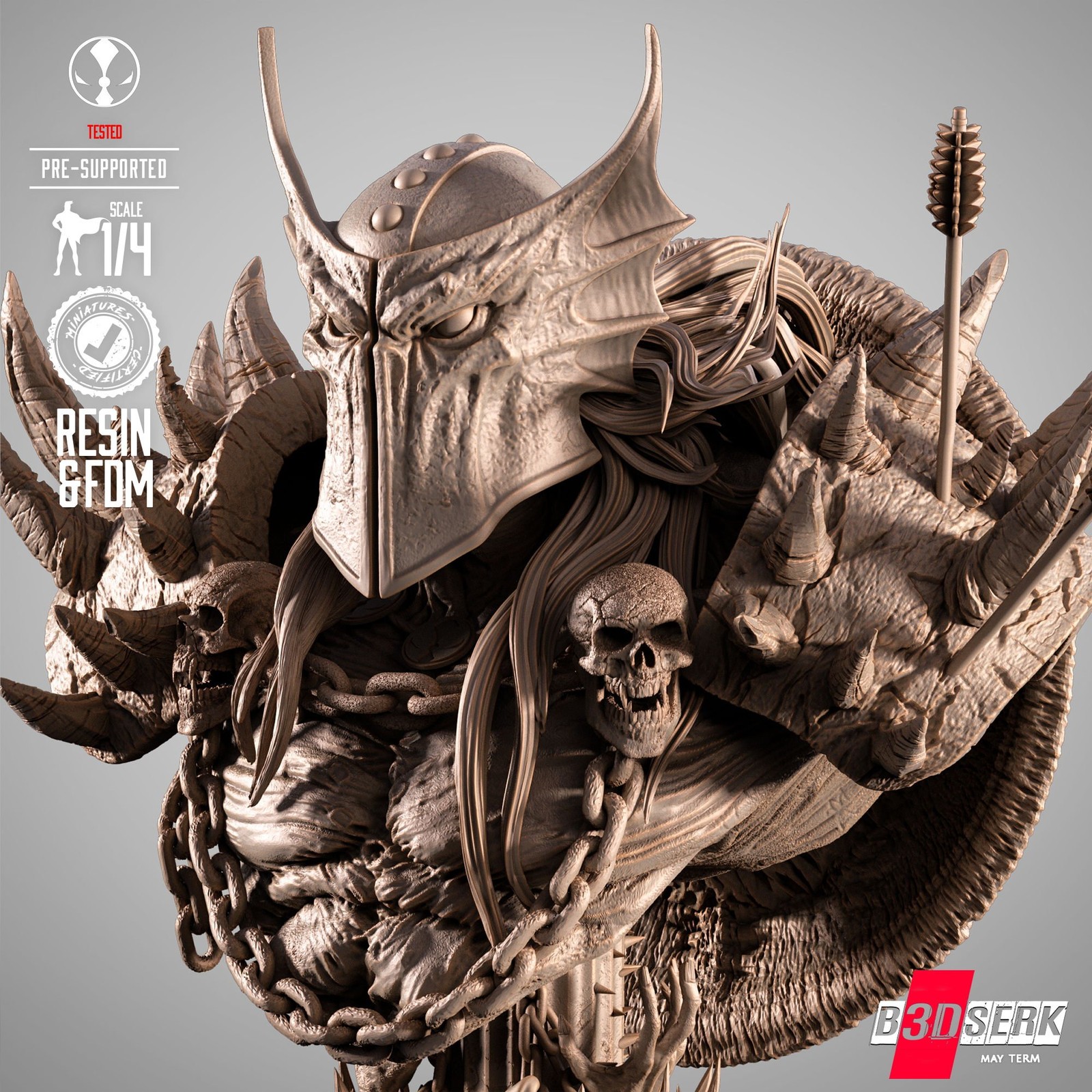 Dark Ages Spawn Portrait Bust - Image 4